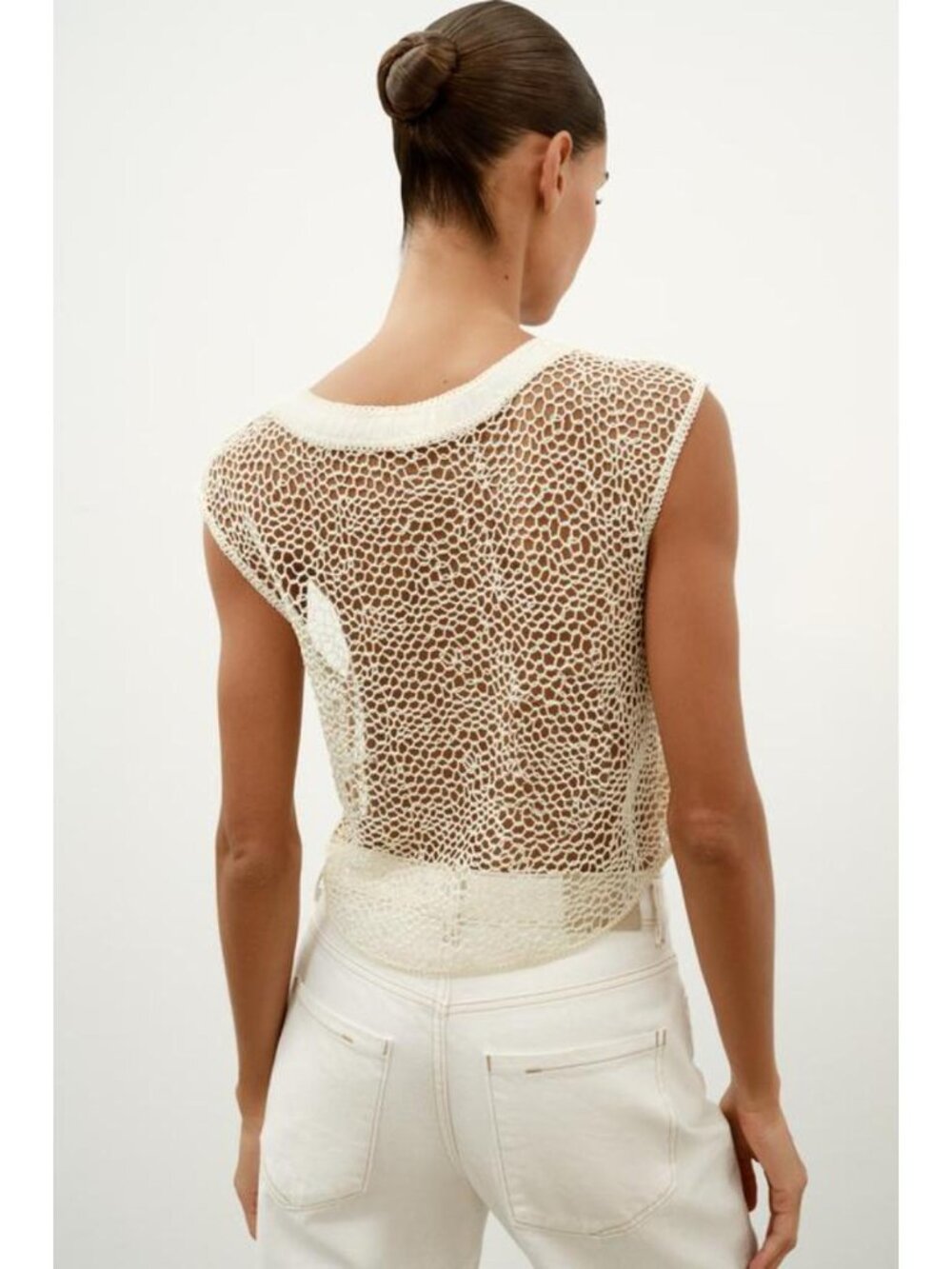 ZARA CROCHET FLORAL TOP - Picture 7 of 10